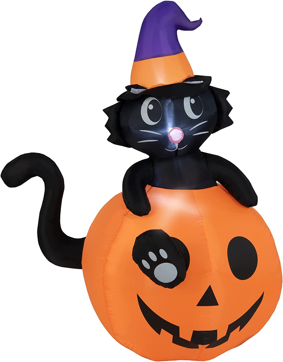 WRITWAA Halloween Kürbis Ballon 63x48,5cm - Gruselige Deko Für Party & Zuhause