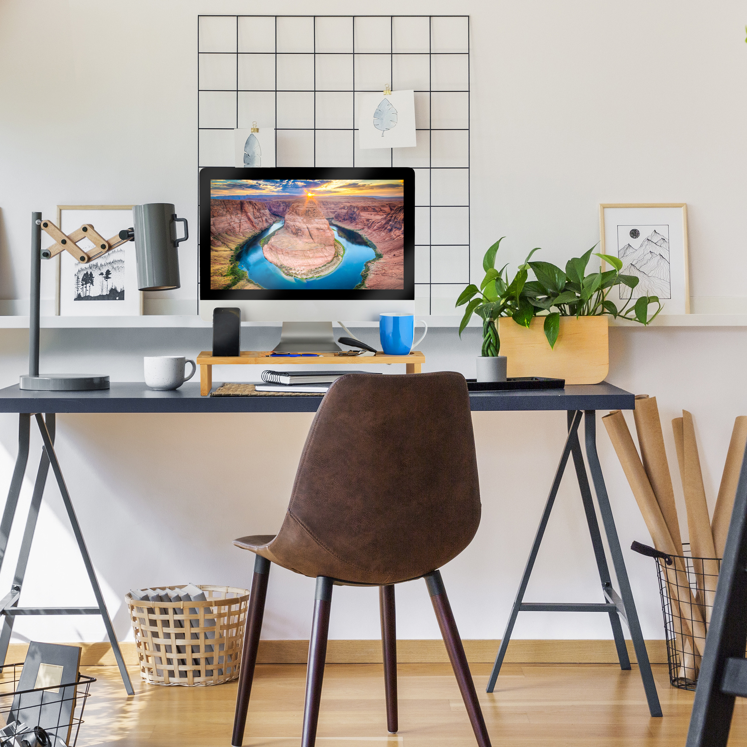 Monitorstnder Bambus kaufen | home24