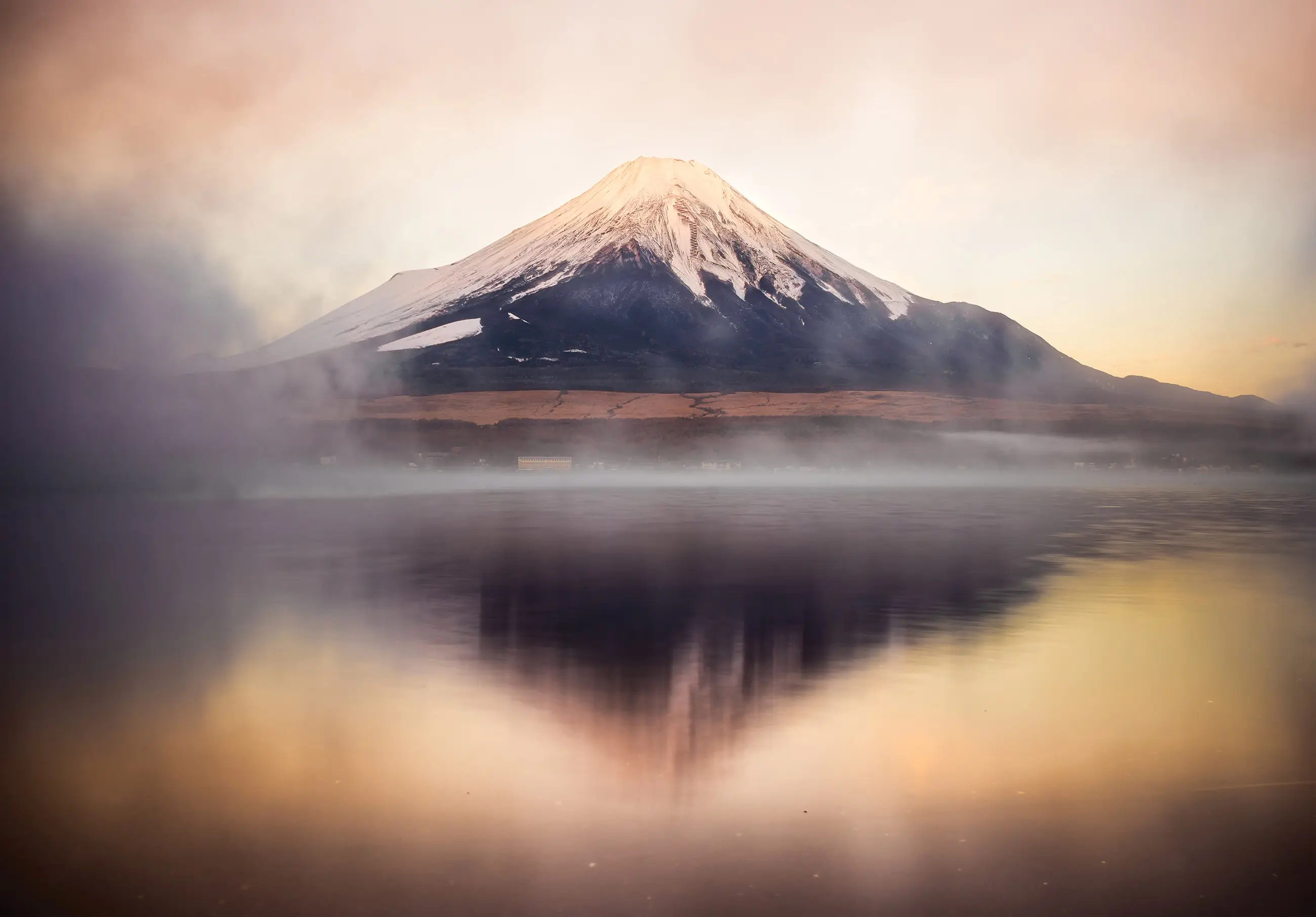 Berge Landschaft Vulkan Vlies Fototapete