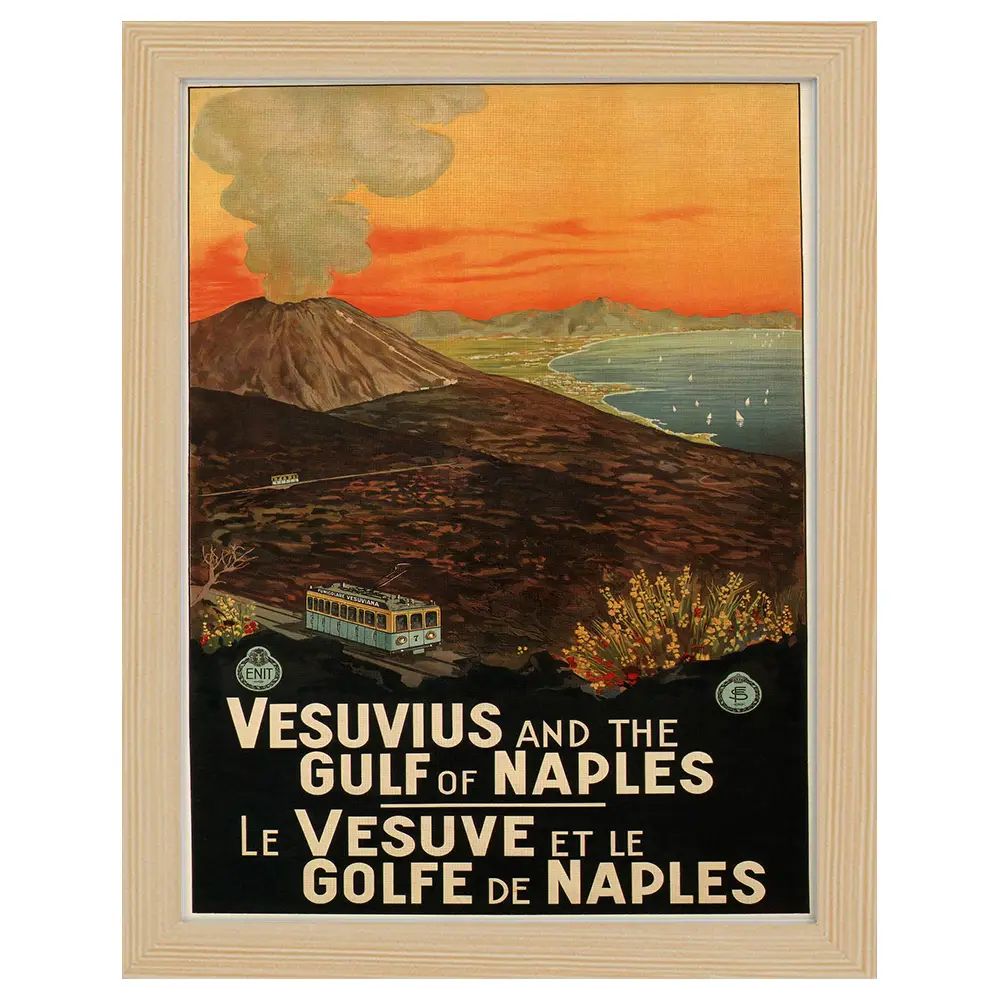 Bilderrahmen Golf Der Neapel von Poster