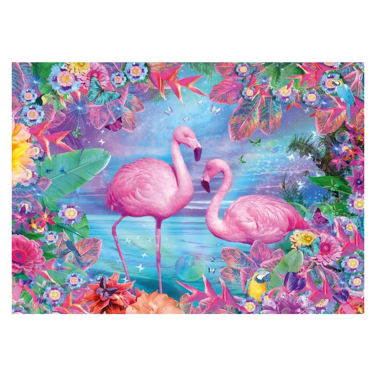 Puzzle 500 Flamingos Teile