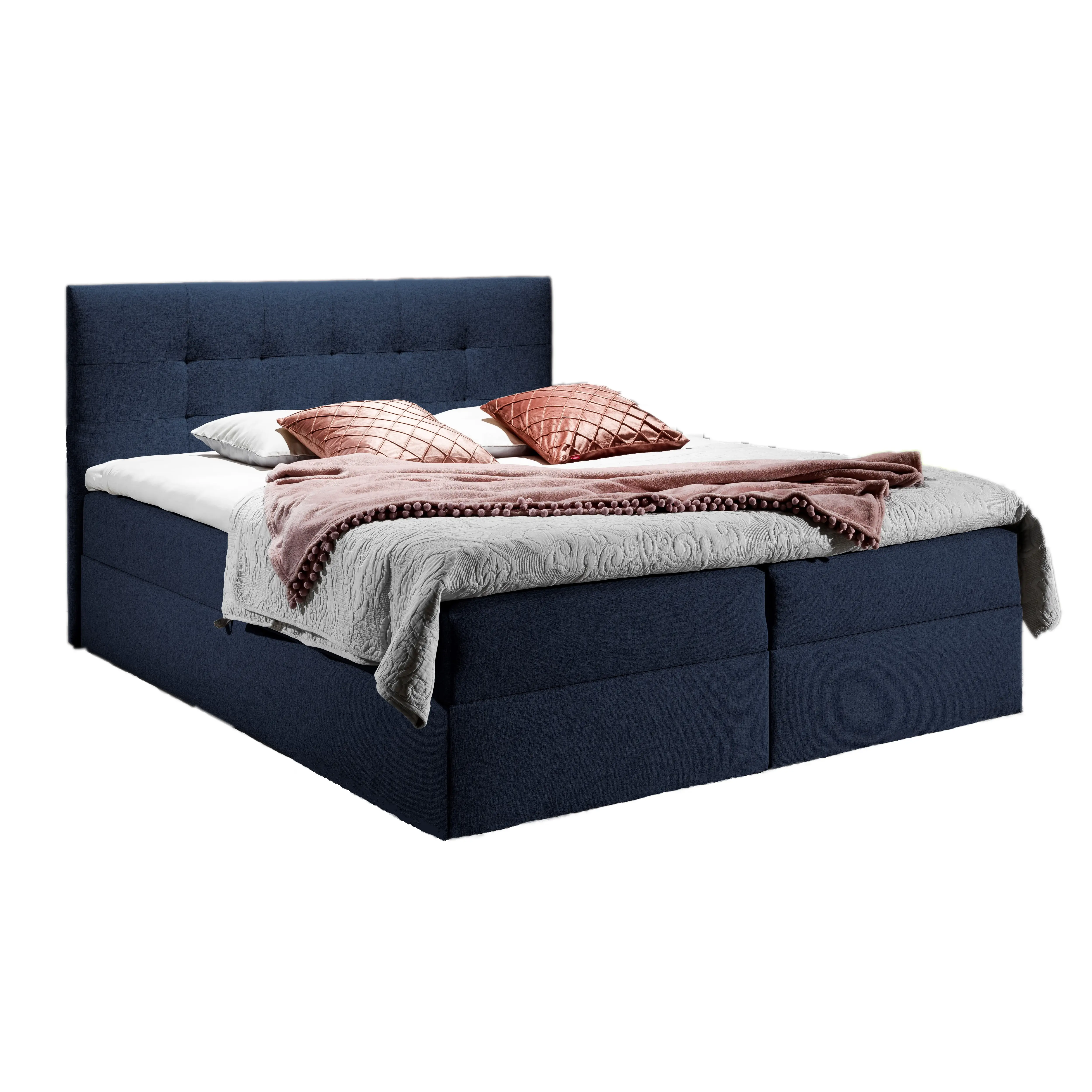 TREZO Blau LS79 Boxspringbett 140 2