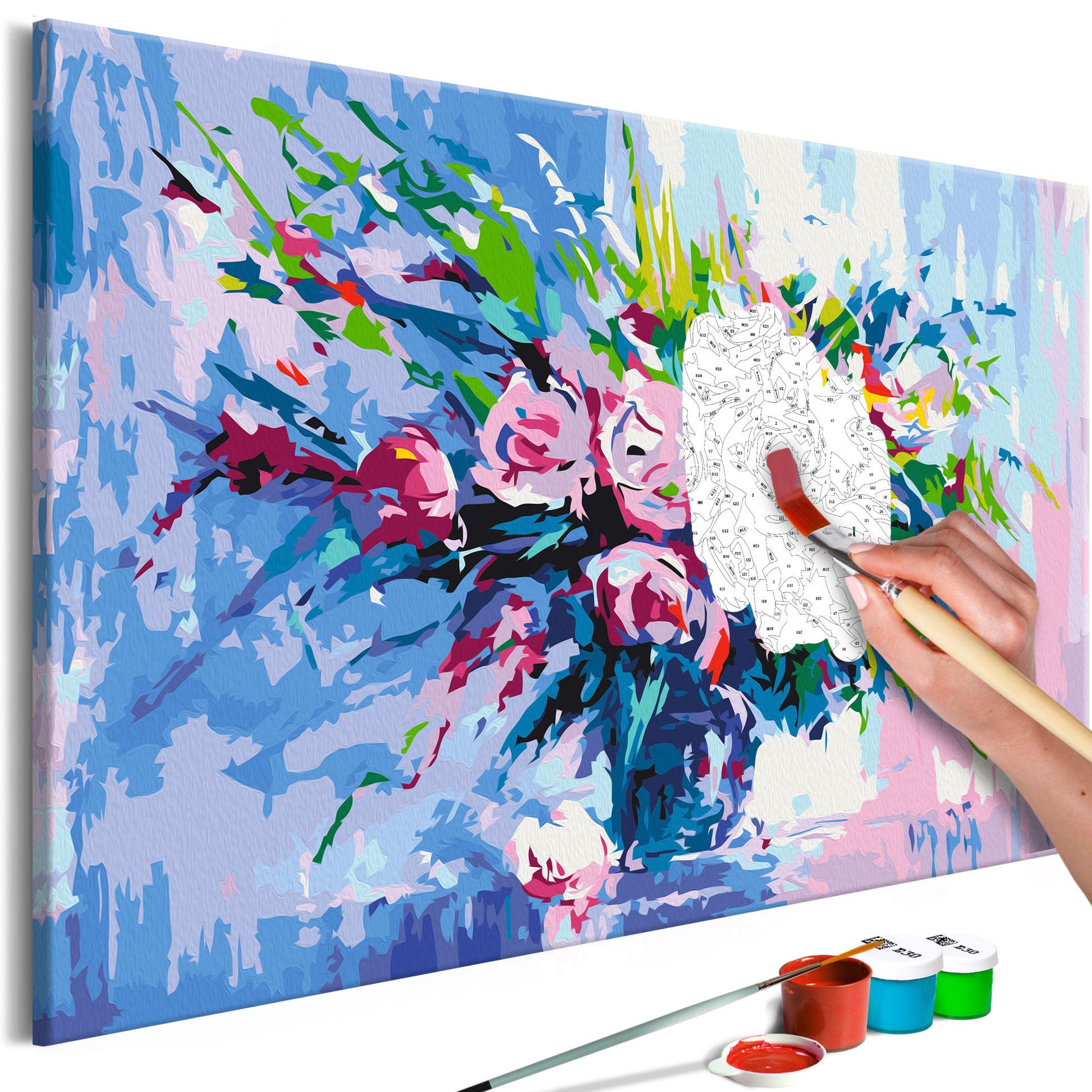 Wandbild Malen nach Zahlen Blumen Qo kaufen | home24