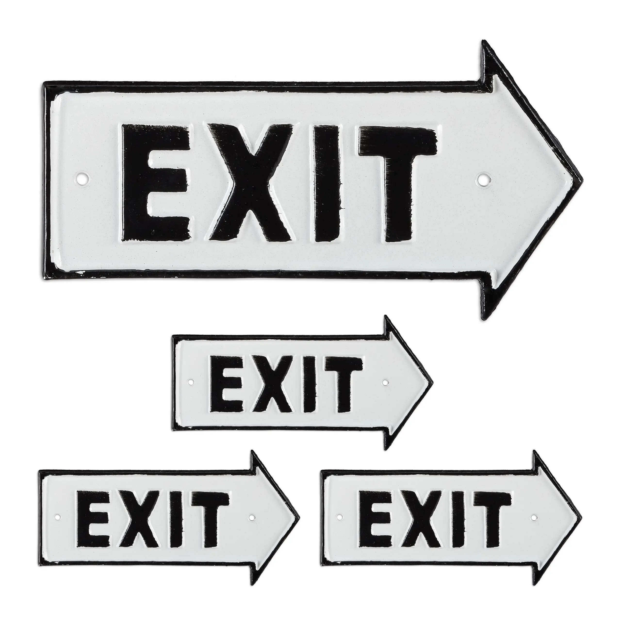 Schild 4 x Exit