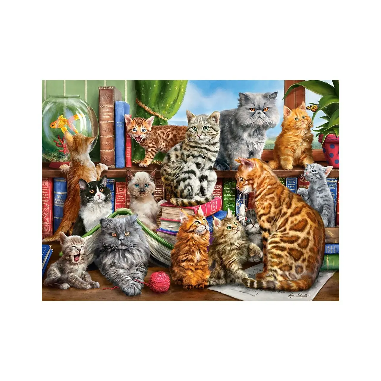 Puzzle House Of Cats 2000 Teile