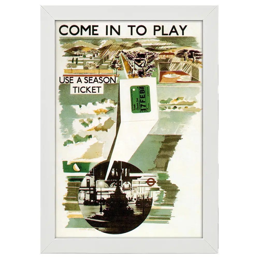 Bilderrahmen Poster 1936 Come Play to in
