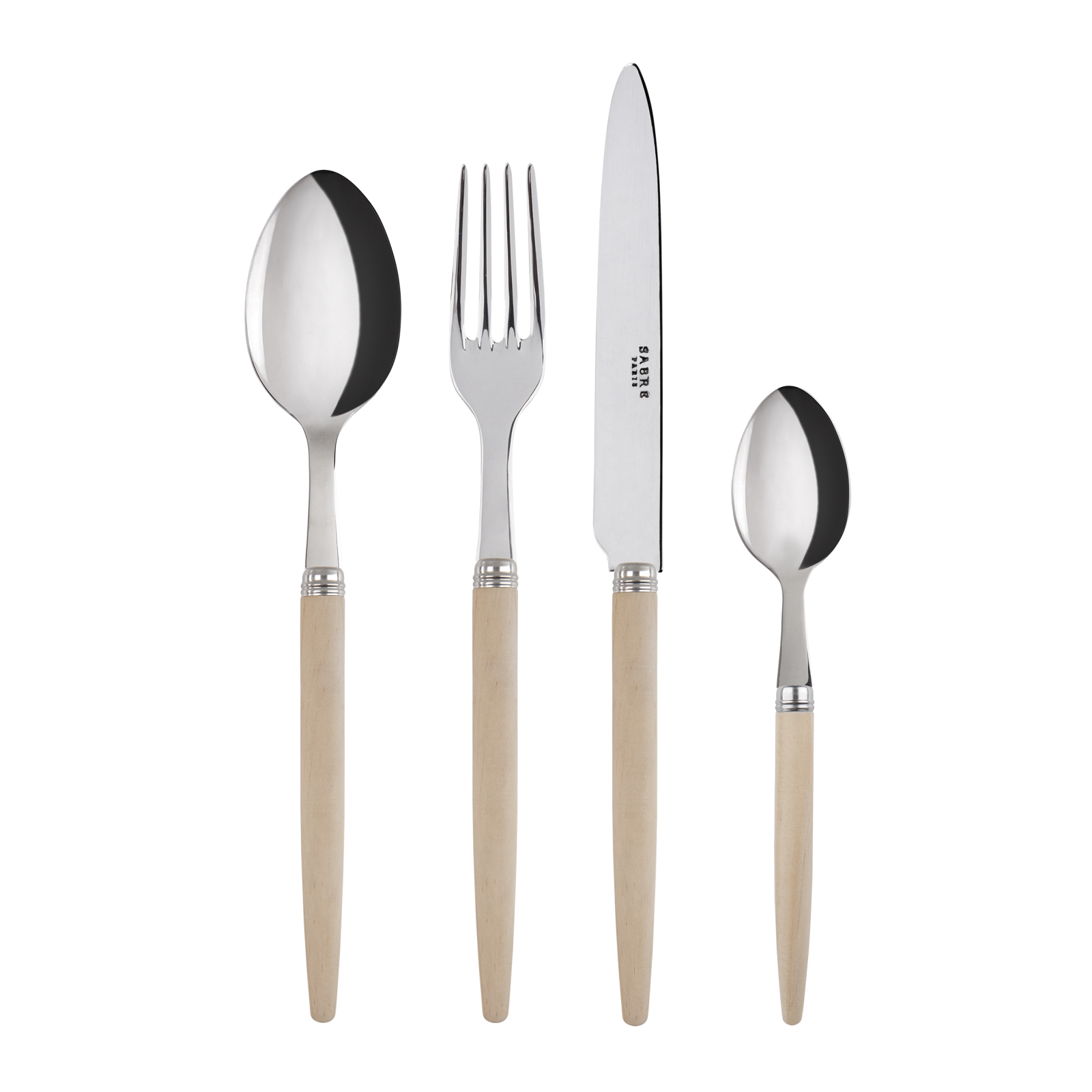 Icône, Blanc - Set de 4 couverts de table
