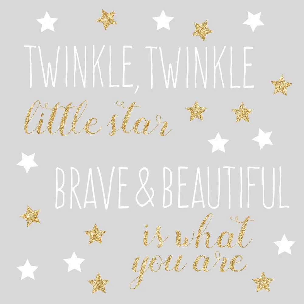 Twinkle Twinkle Star Little Quote