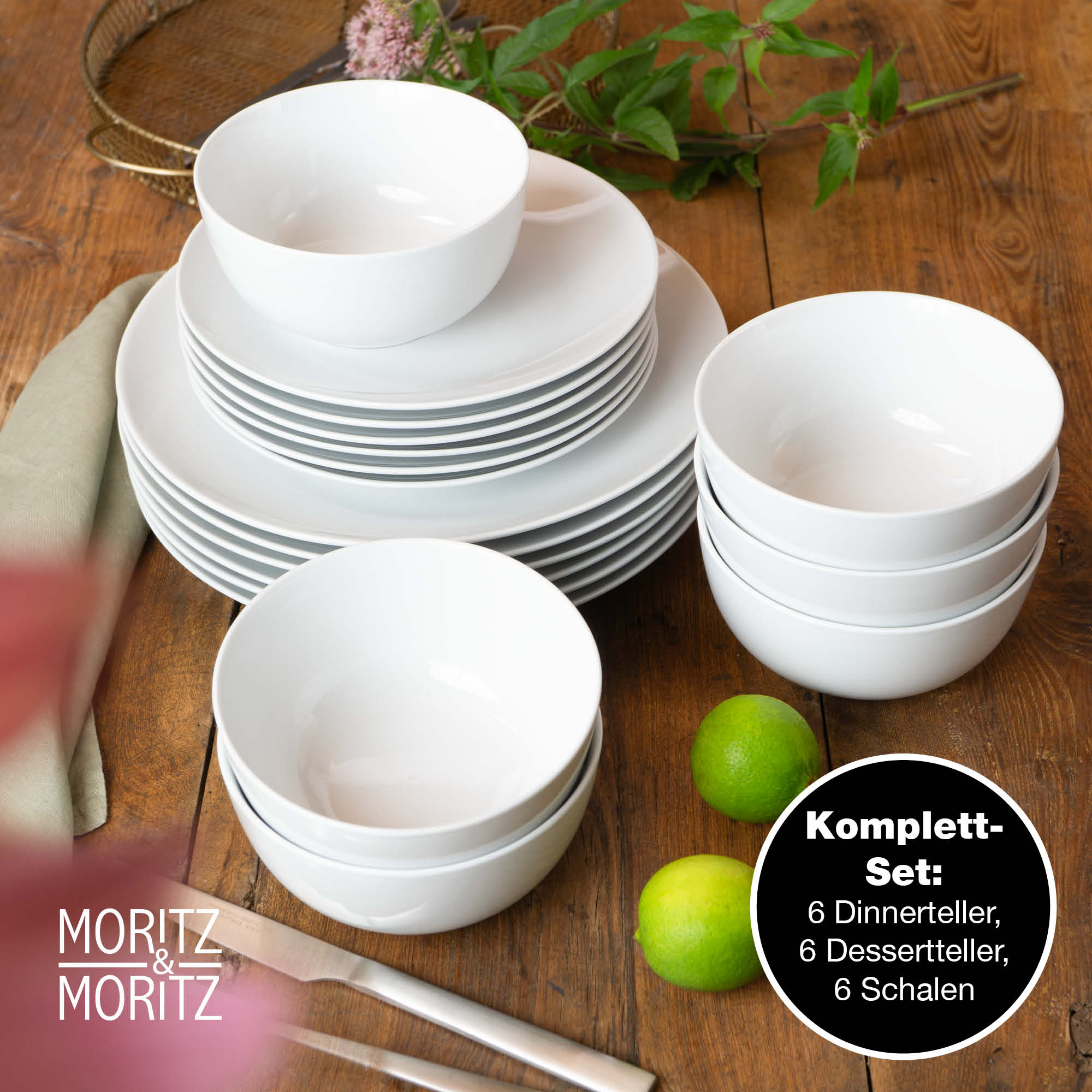 Moritz & Moritz BASIC 18tlg. Geschirrset kaufen