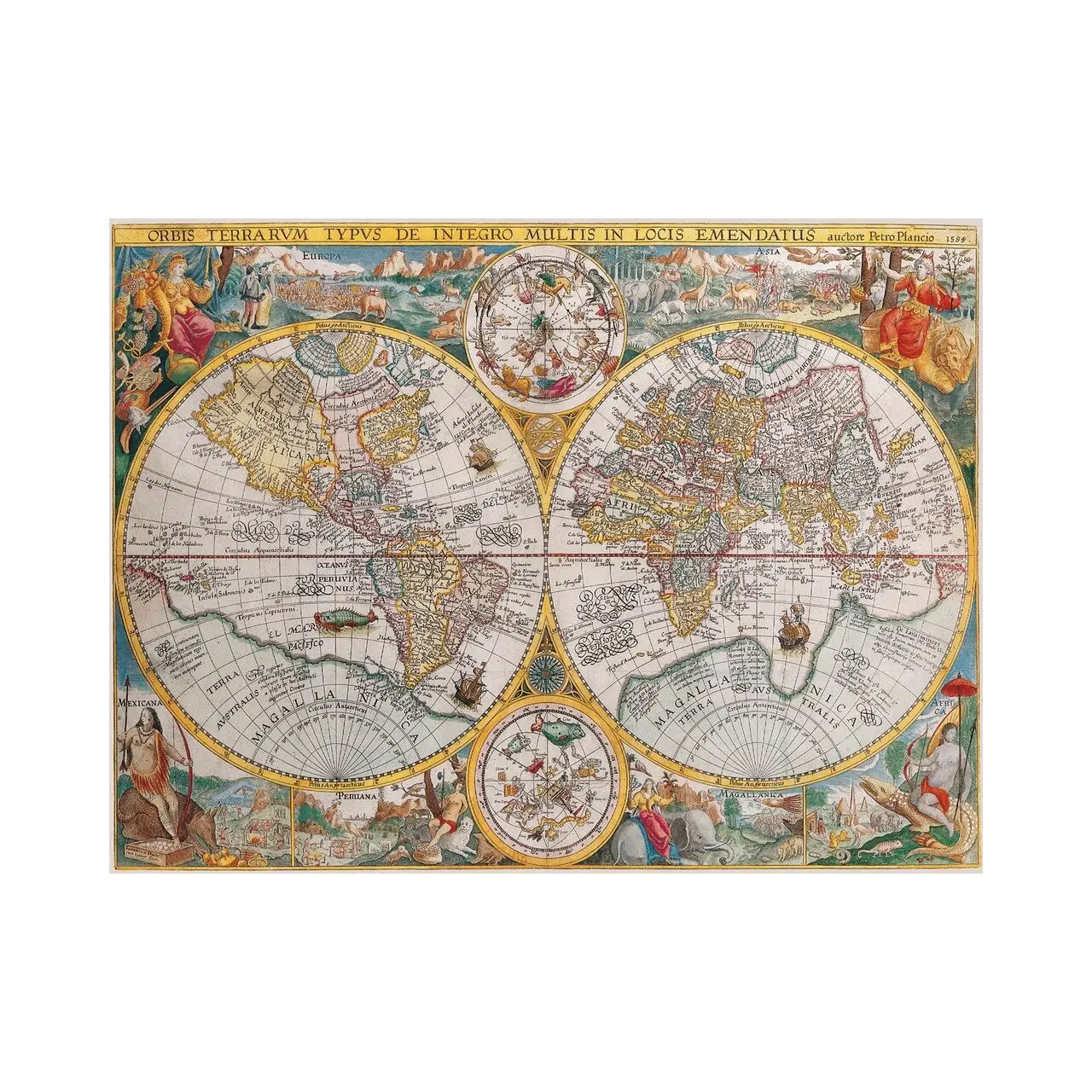Historische Teile Puzzle Karte 1500