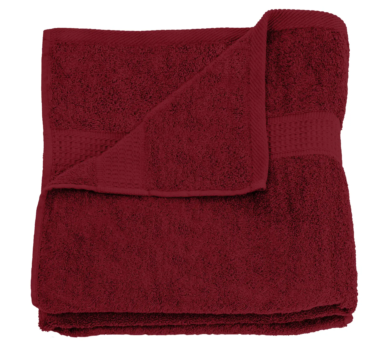 Badetuch bordeaux 100x150 cm Frottee
