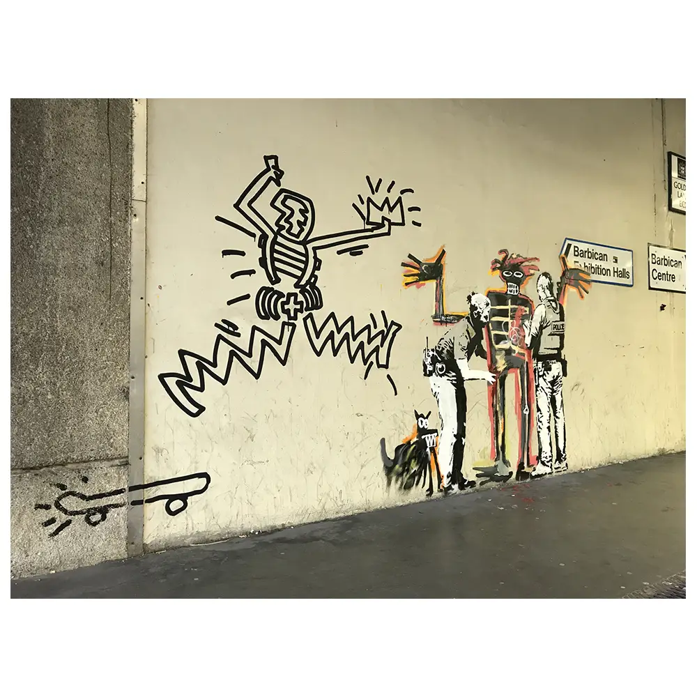 Wandbild Banksy for Basquiat Exhibition