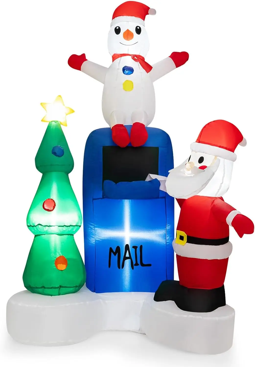 Weihnachtsmann aufblasbar Briefkasten