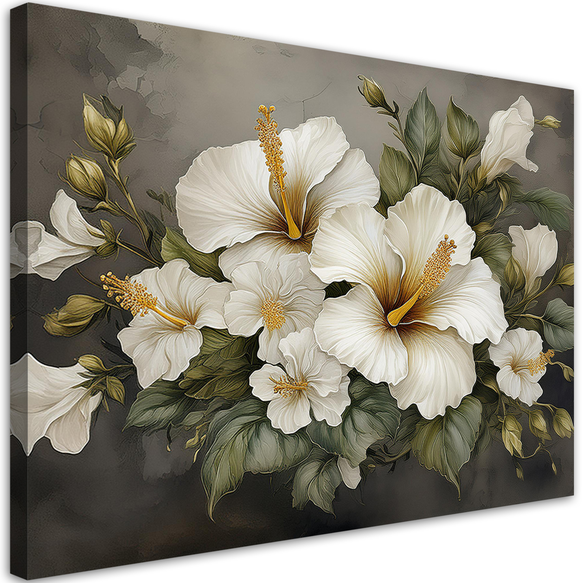 Tableau Peint Fleurs Enflamm 233 Es Je Commande Home24