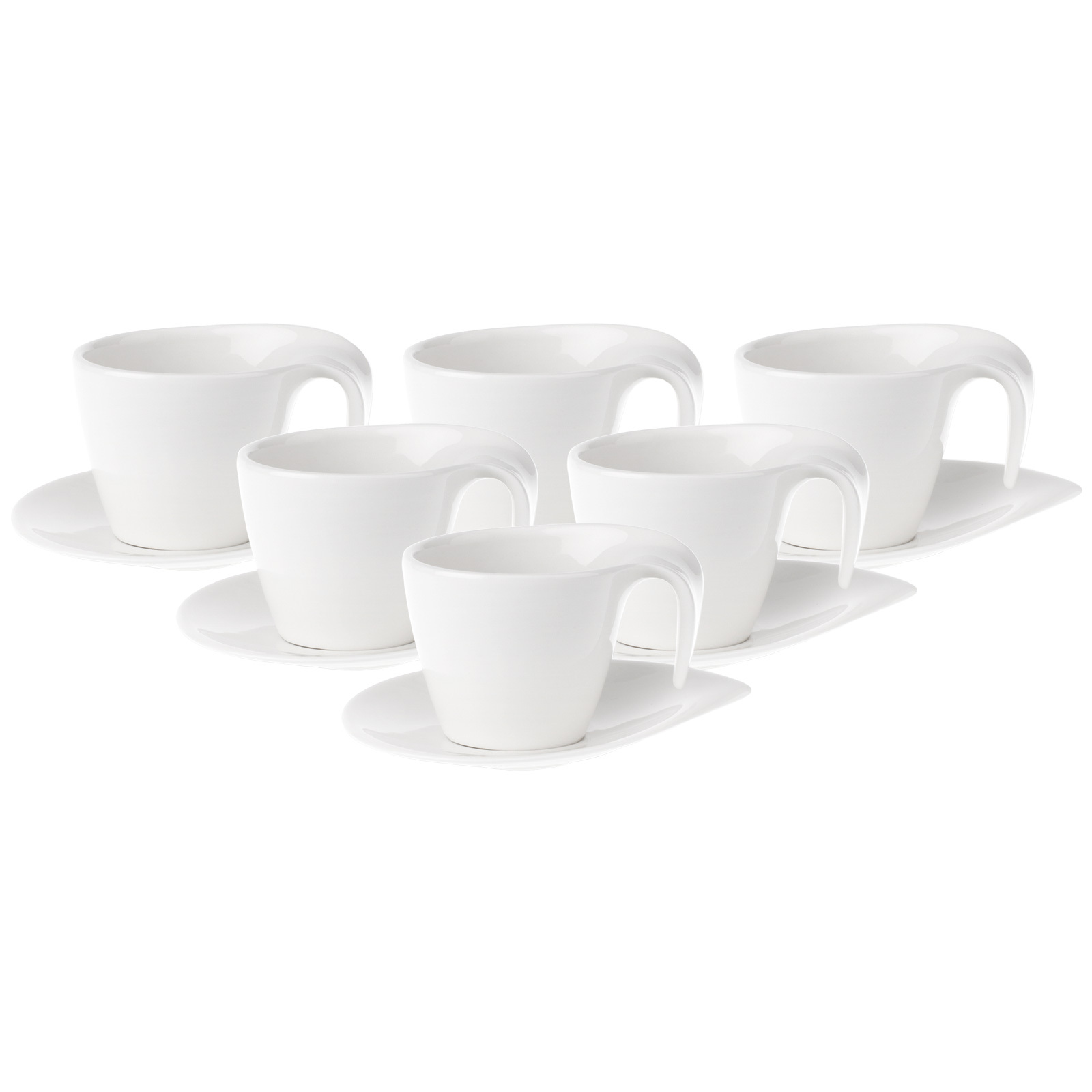Frienemy Halbe Keramik-Tassen – Set à 2, 130 Ml, Weiß – Handgefertigte, Einzigartige Kaffeetassen Mit Design