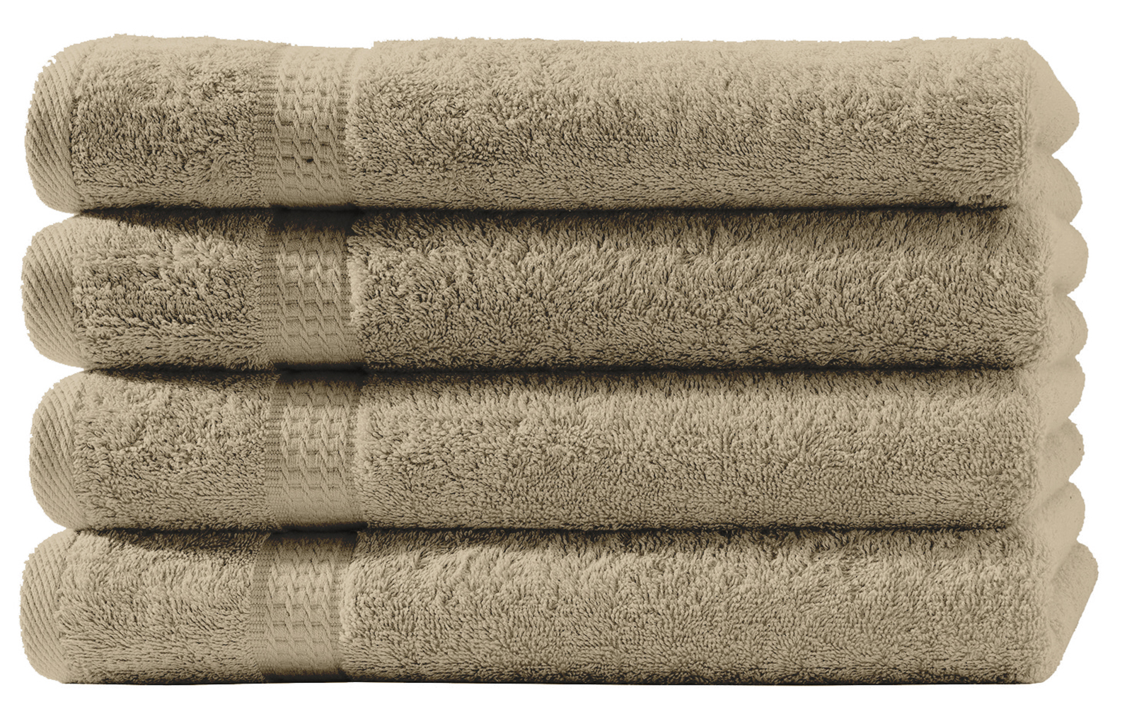 BONACASA! 4 Handtücher Aus 100% Baumwolle (50x100 Cm) – Frottier-Qualität, In 7 Farben, Weich & Saugstark