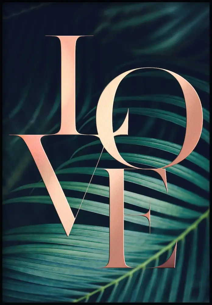 Poster Botanische Liebe