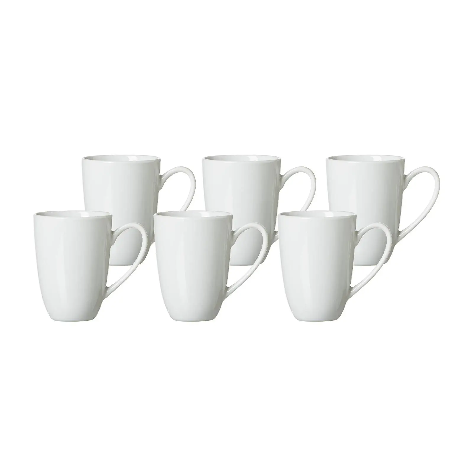 6er Latte Macchiato-Tassen Set Bianco
