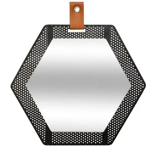 Hexagon Mirror Industrial Metal