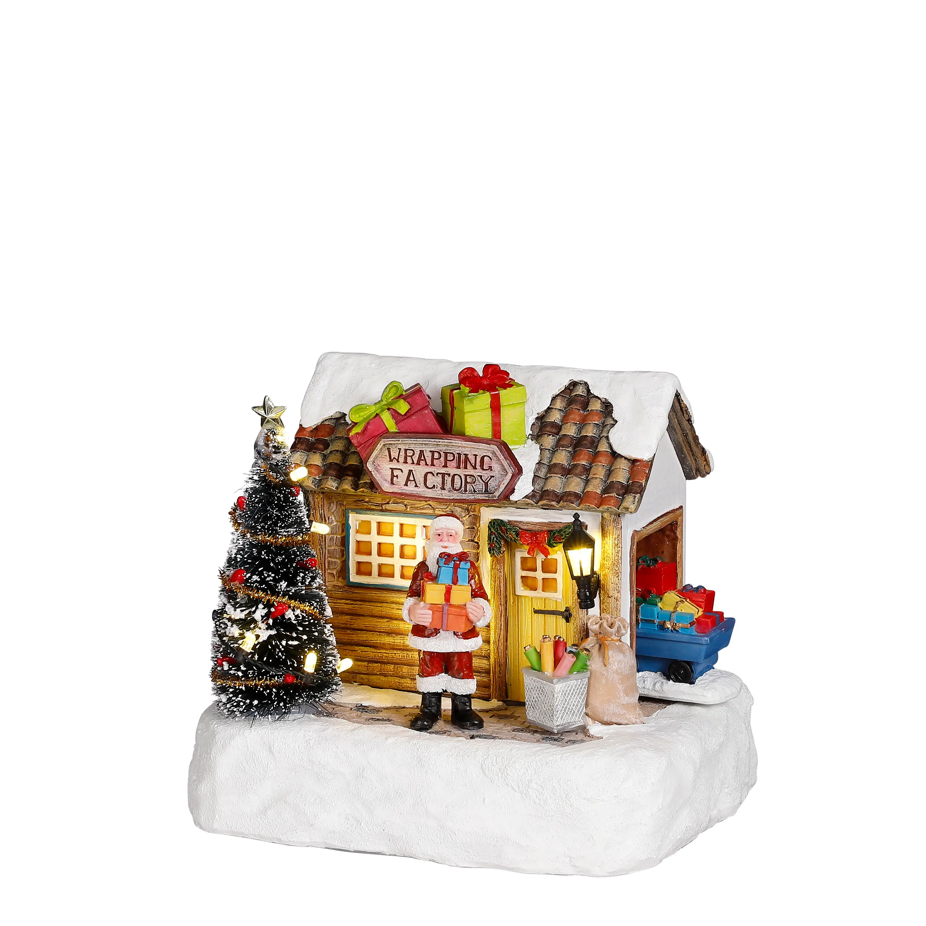 Verpackungfabrik Weihnachtsdorf-Miniatur