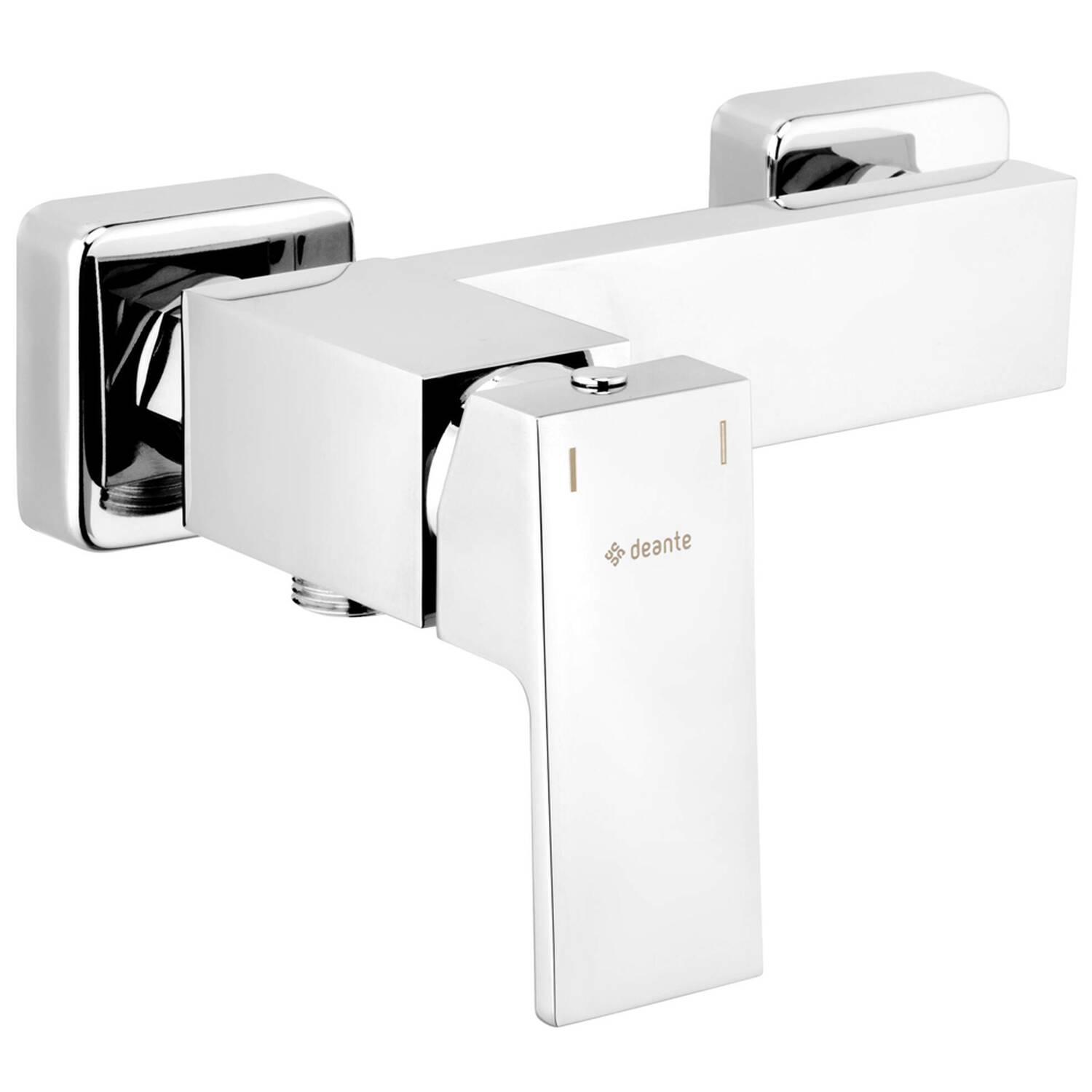 DP Bath Brausearmatur Serie Limonero – Einhebelmischarmatur, Inkl. Handbrause & Schläuche, Silber