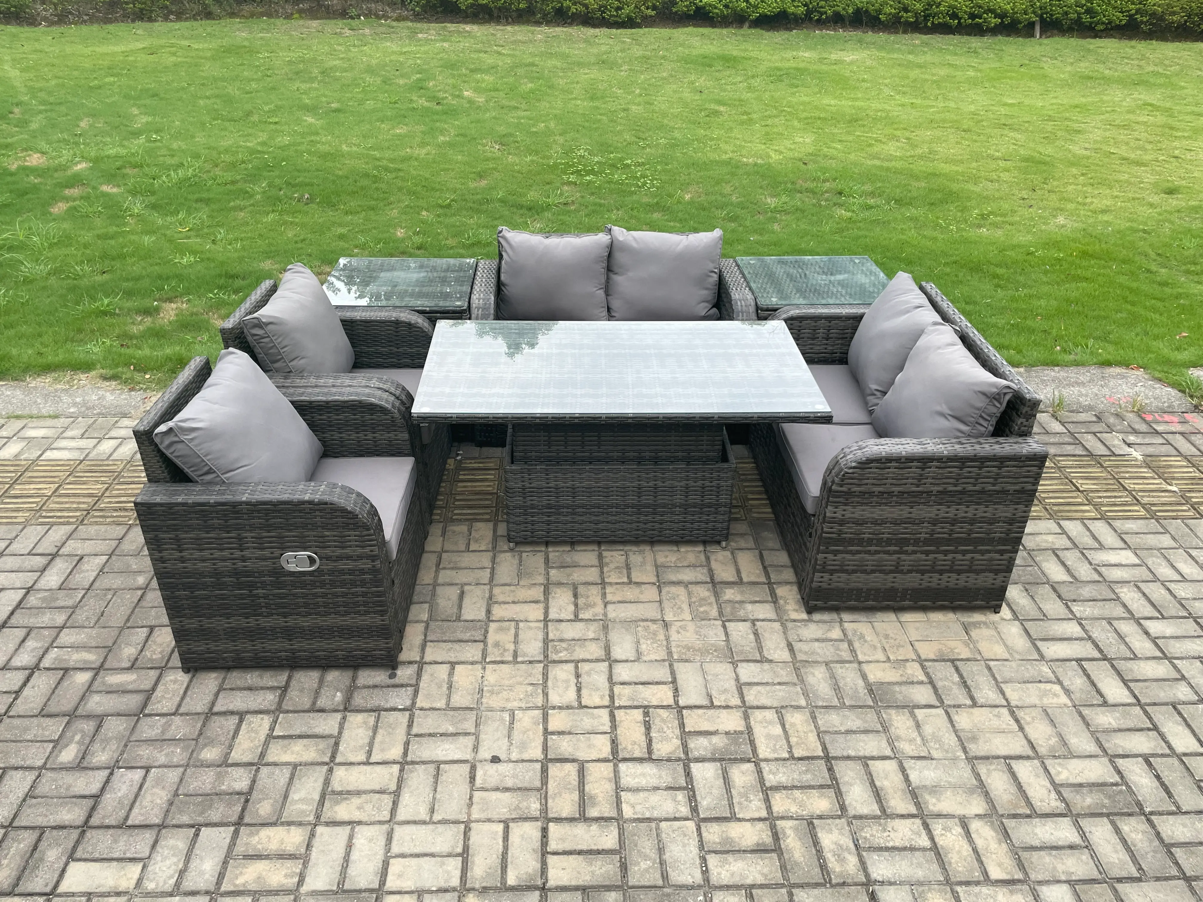 Lounge Gartensofa (7er-Set) Set