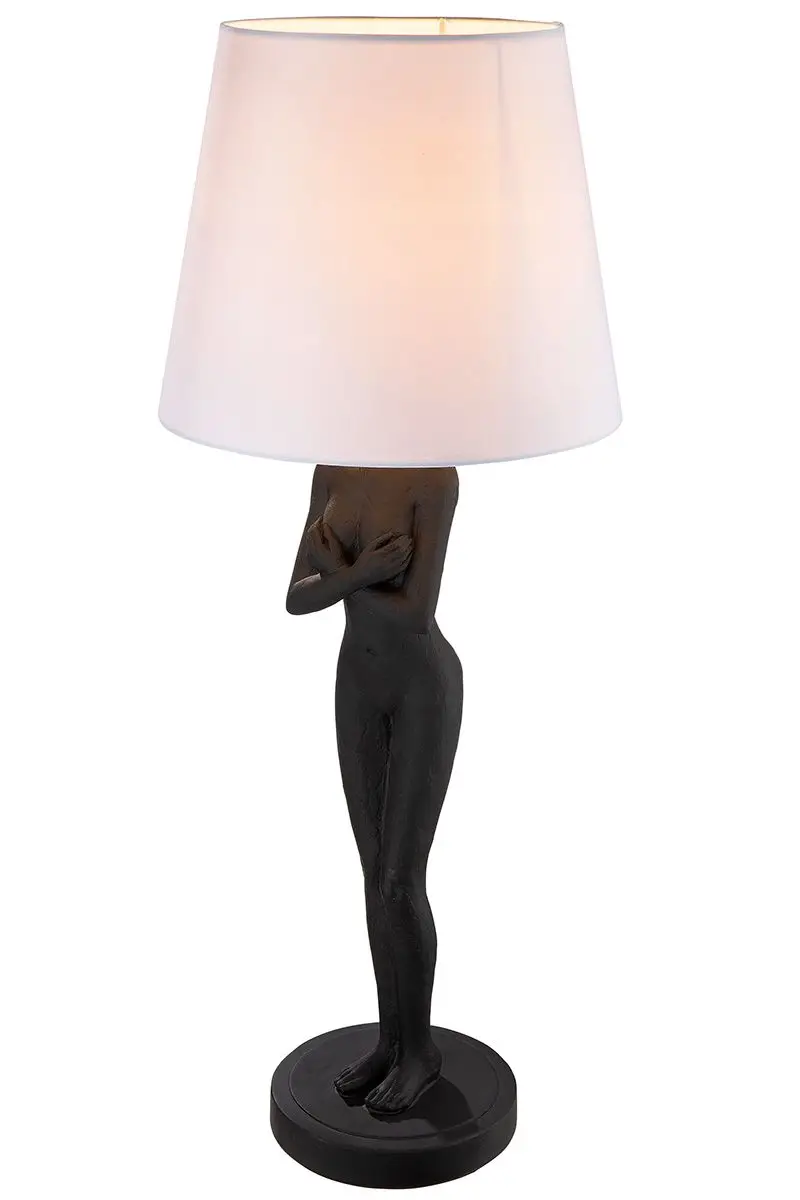 White Lady Black Tischlampe and