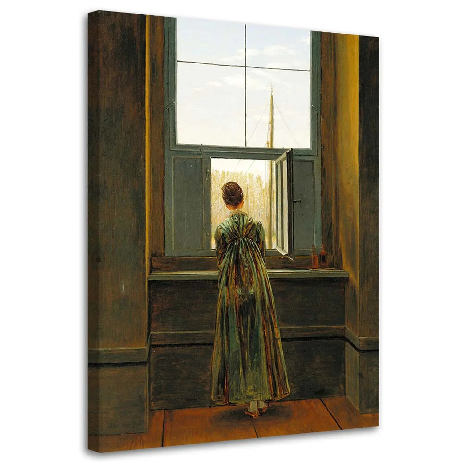 Wandbilder Frau am Fenster Friedrich 