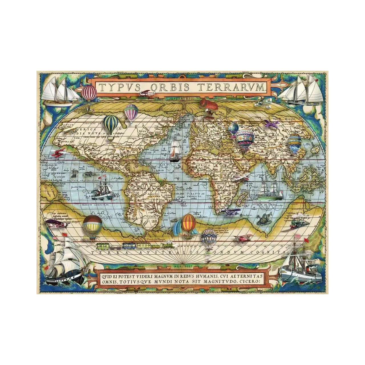 Puzzle Weltkarte 2000 Teile