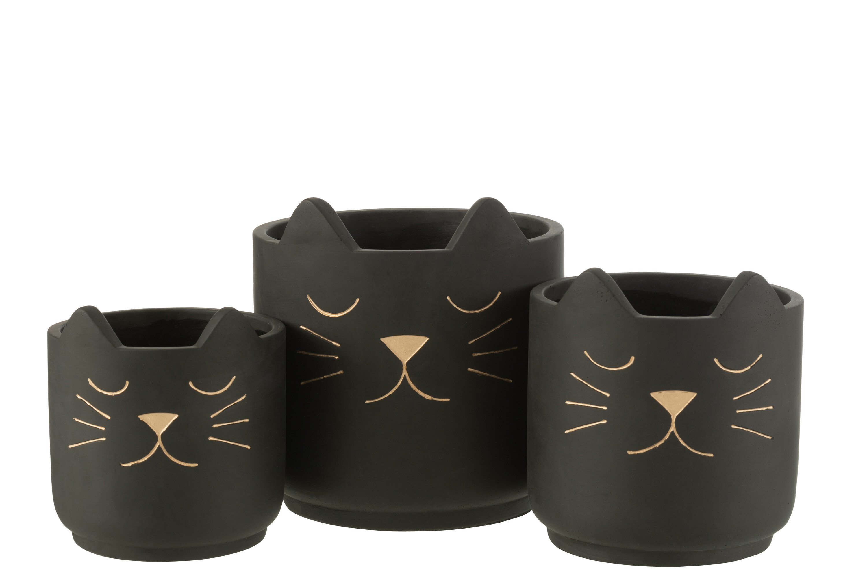 123Arts Keramik-Katzen-Blumentopf – Süßer Übertopf Für Sukkulenten, 15,2 X 7,6 Cm, Retro-Design