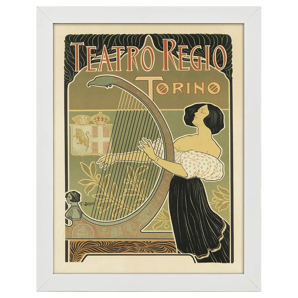 Bilderrahmen Poster Teatro Regio Torino