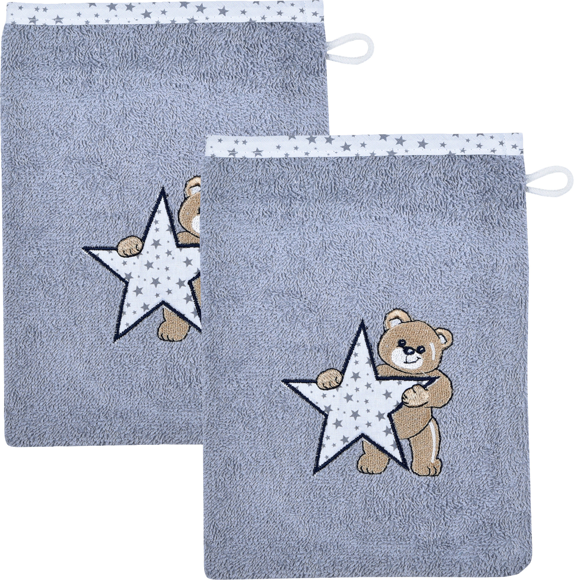 Playshoes Kinder Waschhandschuh Eule rosa günstig online kaufen bei Bettwaren Sh