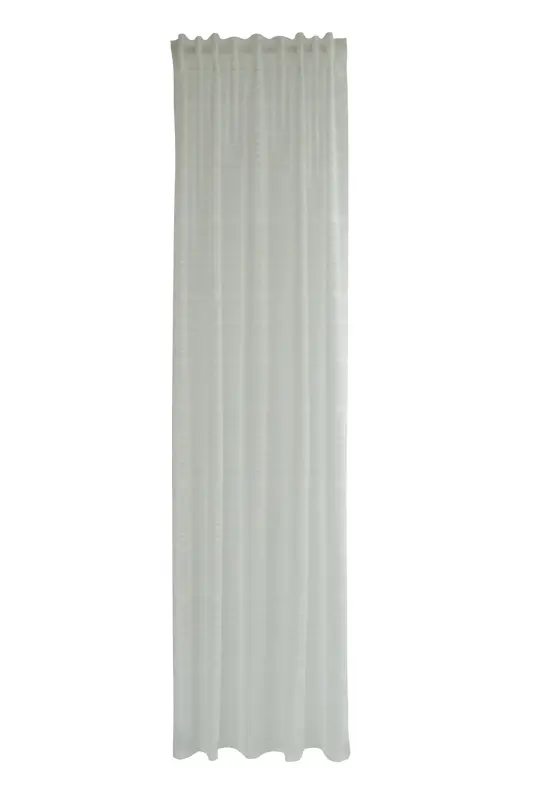 Gardine in transparent mit Wei脽 Streifen