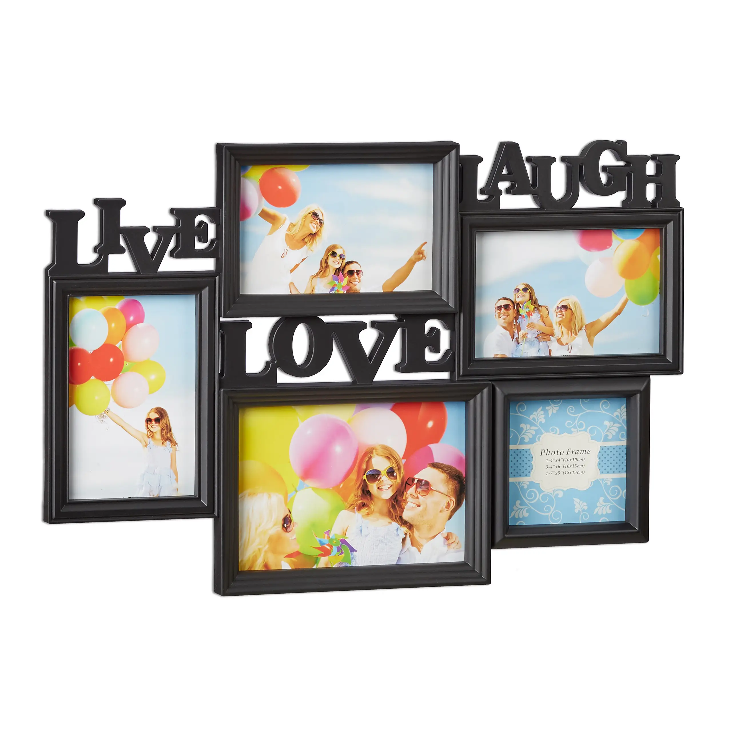 Laugh Live Love Bilderrahmen
