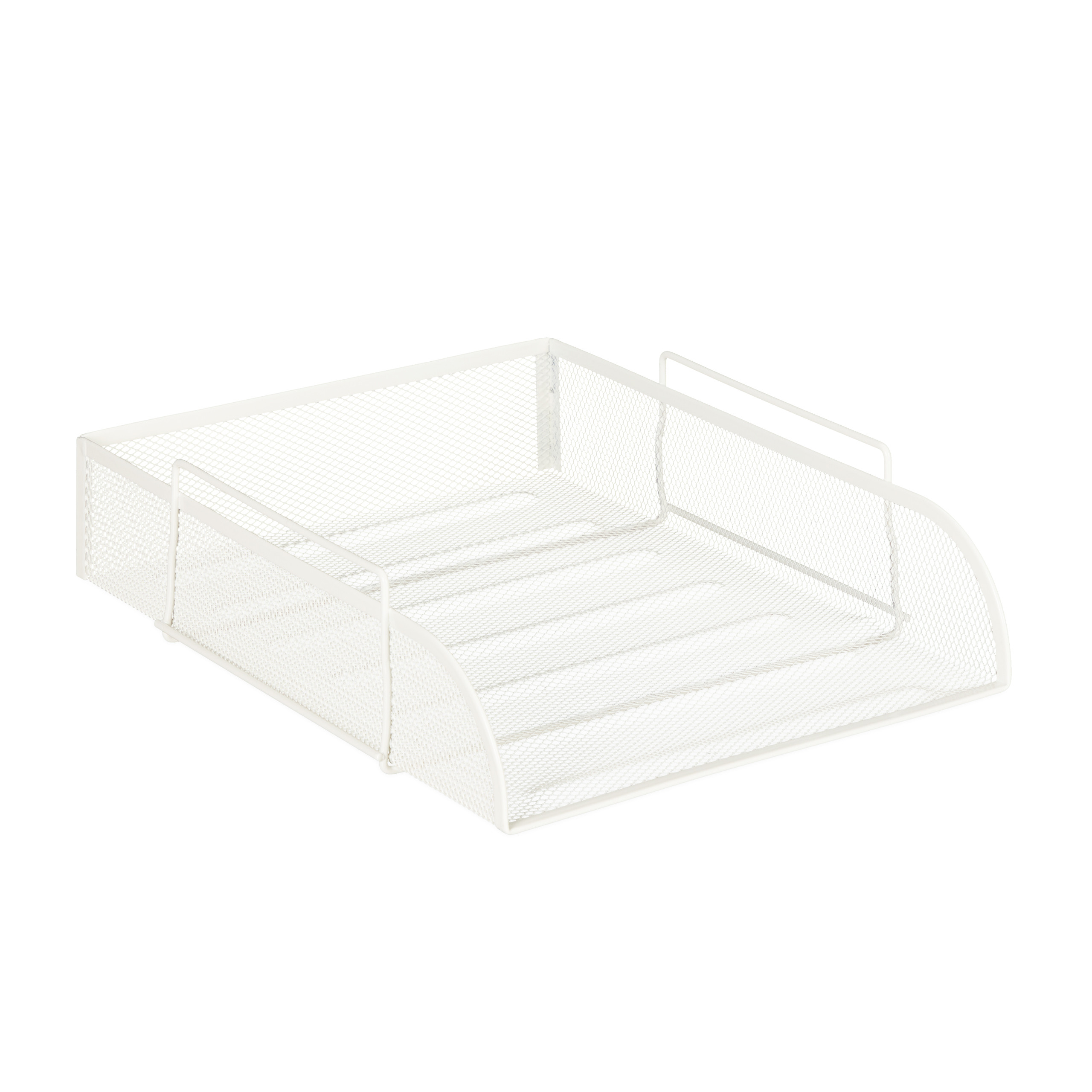 Rangement à Documents Empilable, Lot De 8, A4, Design En Grille Corbeille A Lettre Pour Bureau Metal 25x34 Cm Blanc 84667735