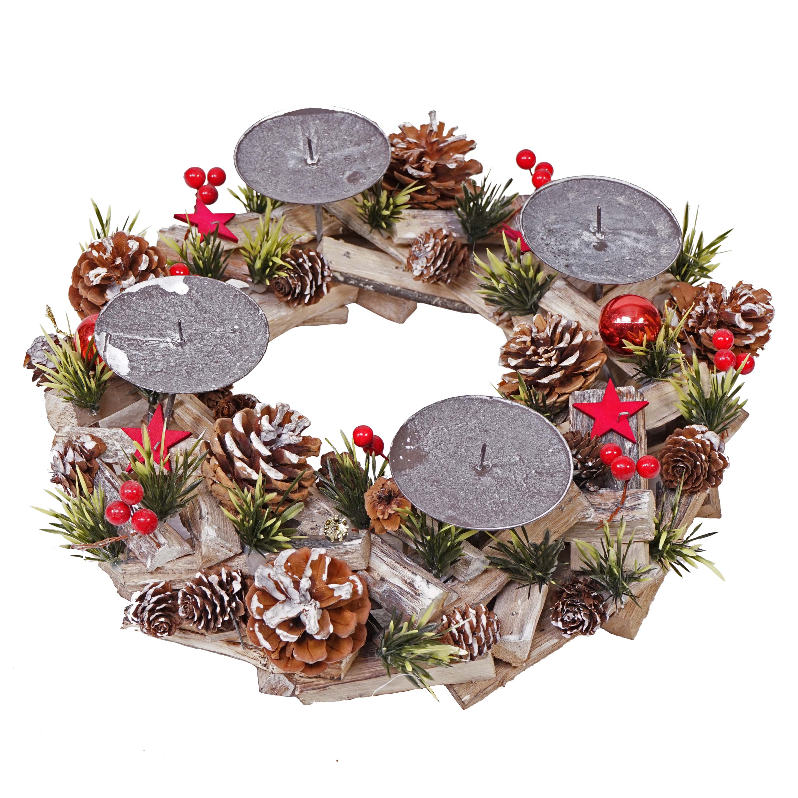 Adventskranz H50 Holz ohne Kerzen kaufen