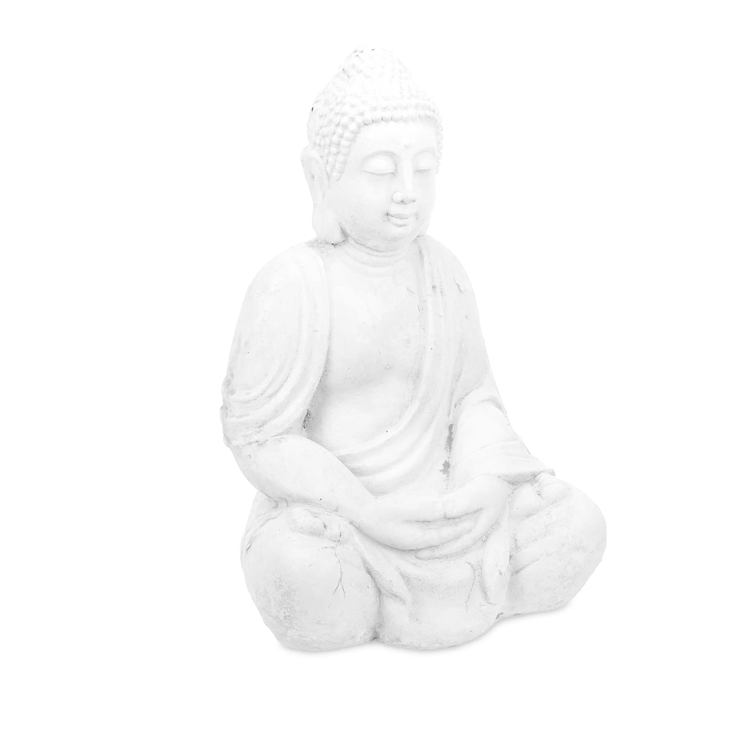 Wei脽e Buddha Figur 70 cm