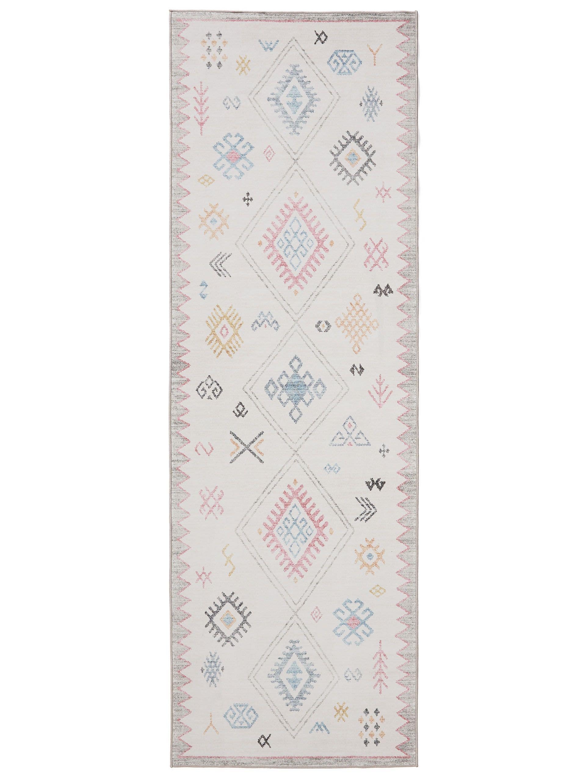Moderner Waschbarer Läufer (5x15 Cm) – Abstraktes Design, Niedriger Flor, Rutschfest, Haustierfreundlich