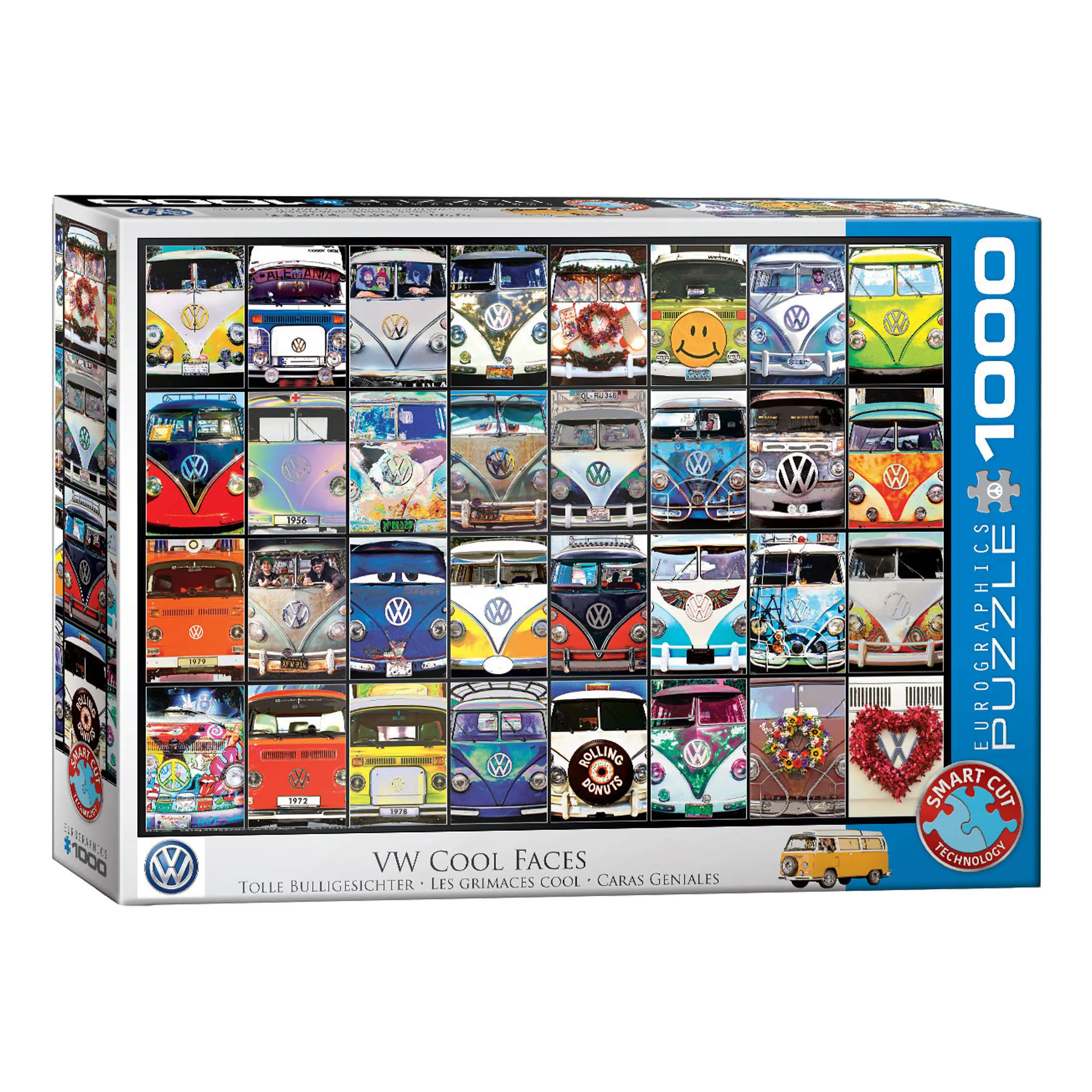 Coole Gesichter Puzzle Bus VW