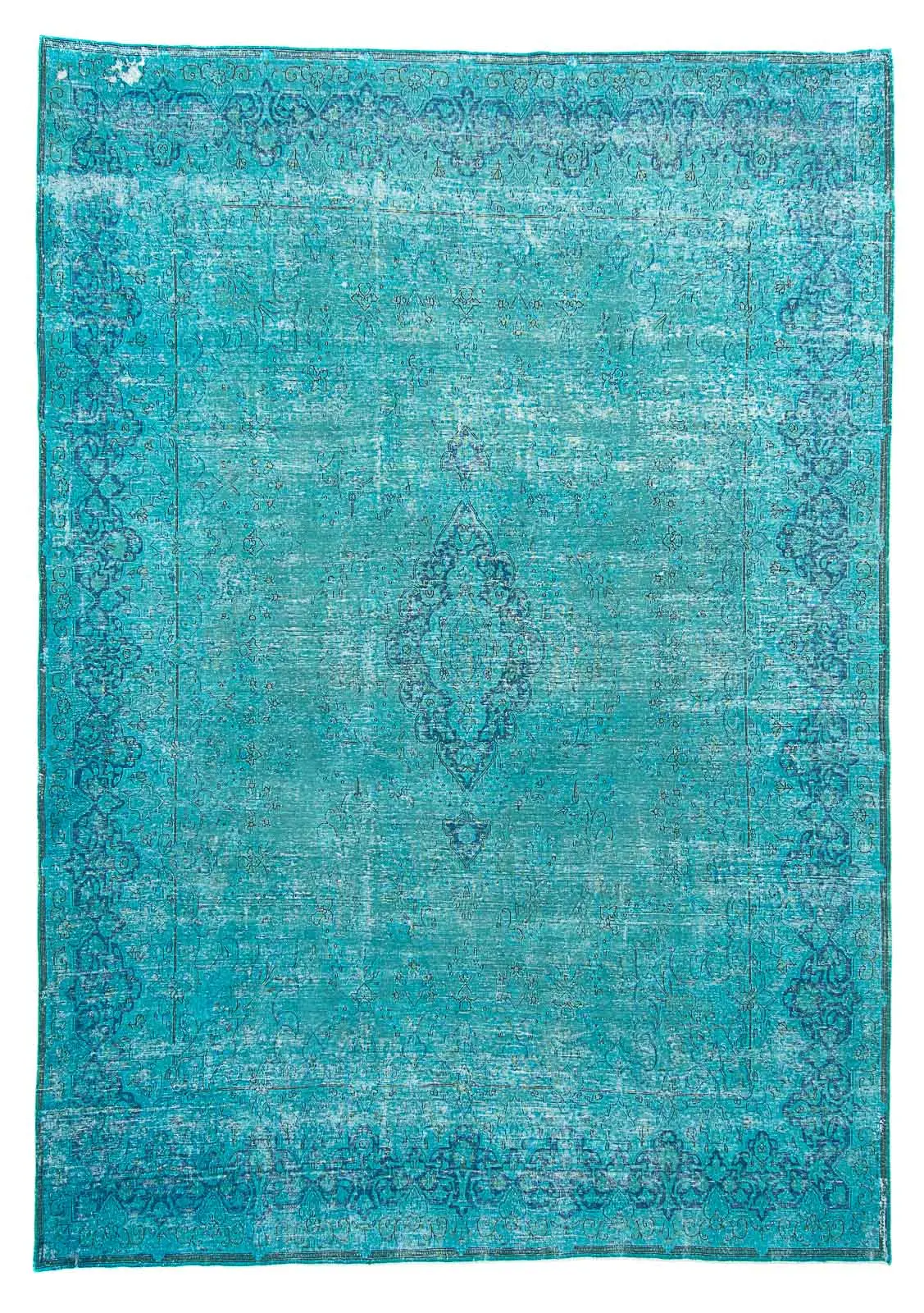 Vintage Teppich - 395 x 295 cm - blau