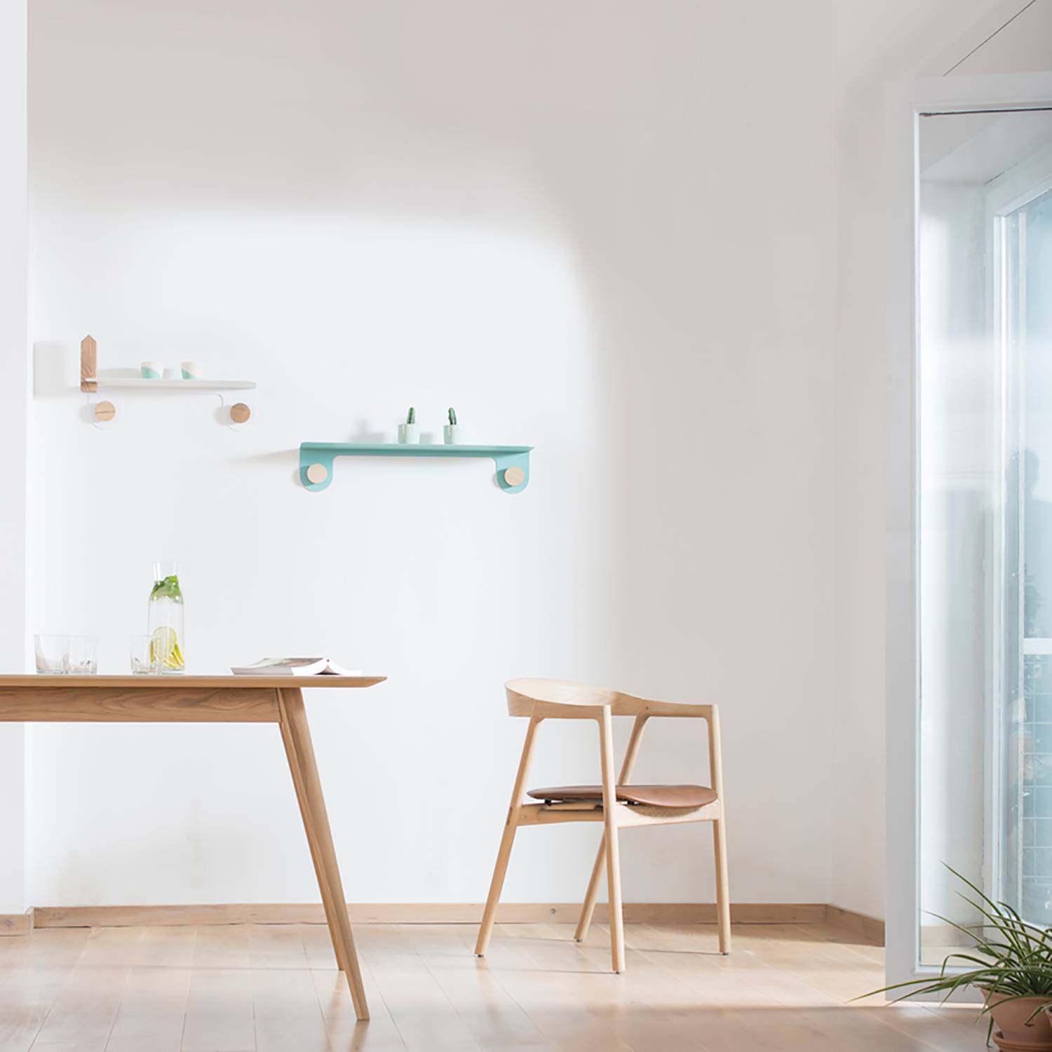 home24 Studio Copenhagen Esstisch Sander Massivholz Eiche 160x76x90 cm (BxHxT) Skandi für 4-6 Personen