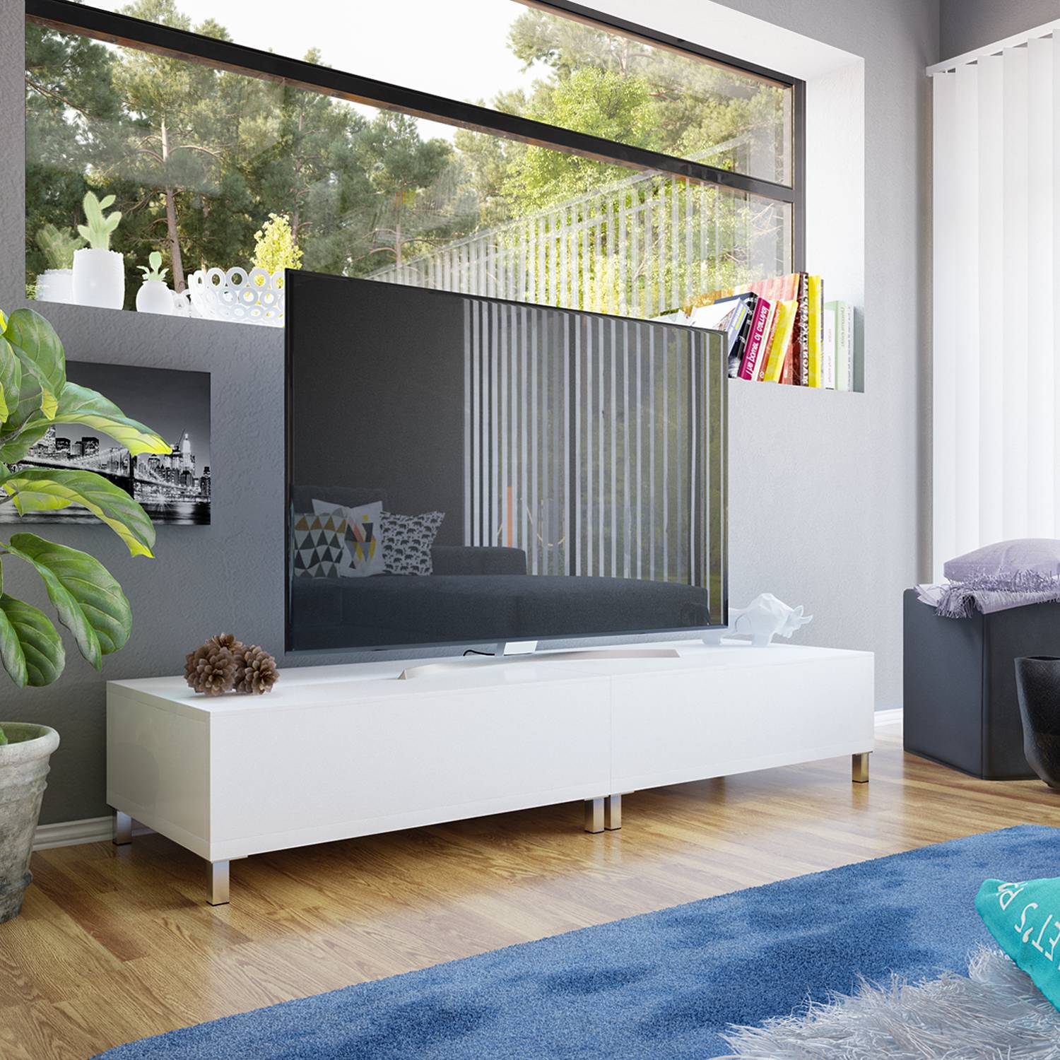 TV-Lowboard MIPURO II - Einrichtungsbeispiel