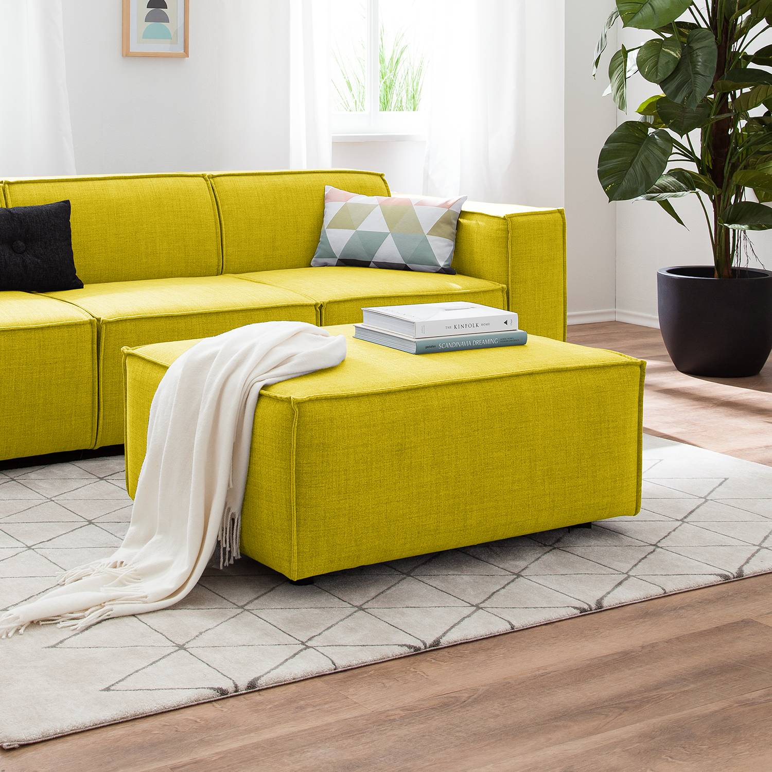 Polsterhocker Kinx Webstoff