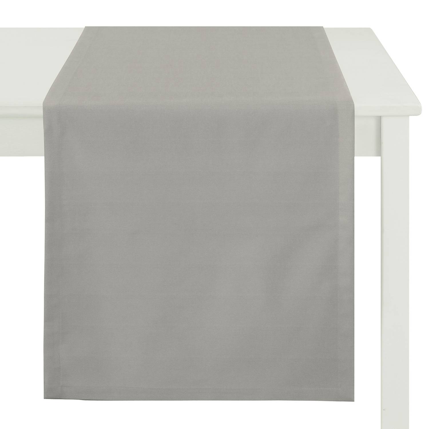 home24 Apelt Tischläufer Kanada Platin Kunstfaser Modern 50x160 cm (BxT)