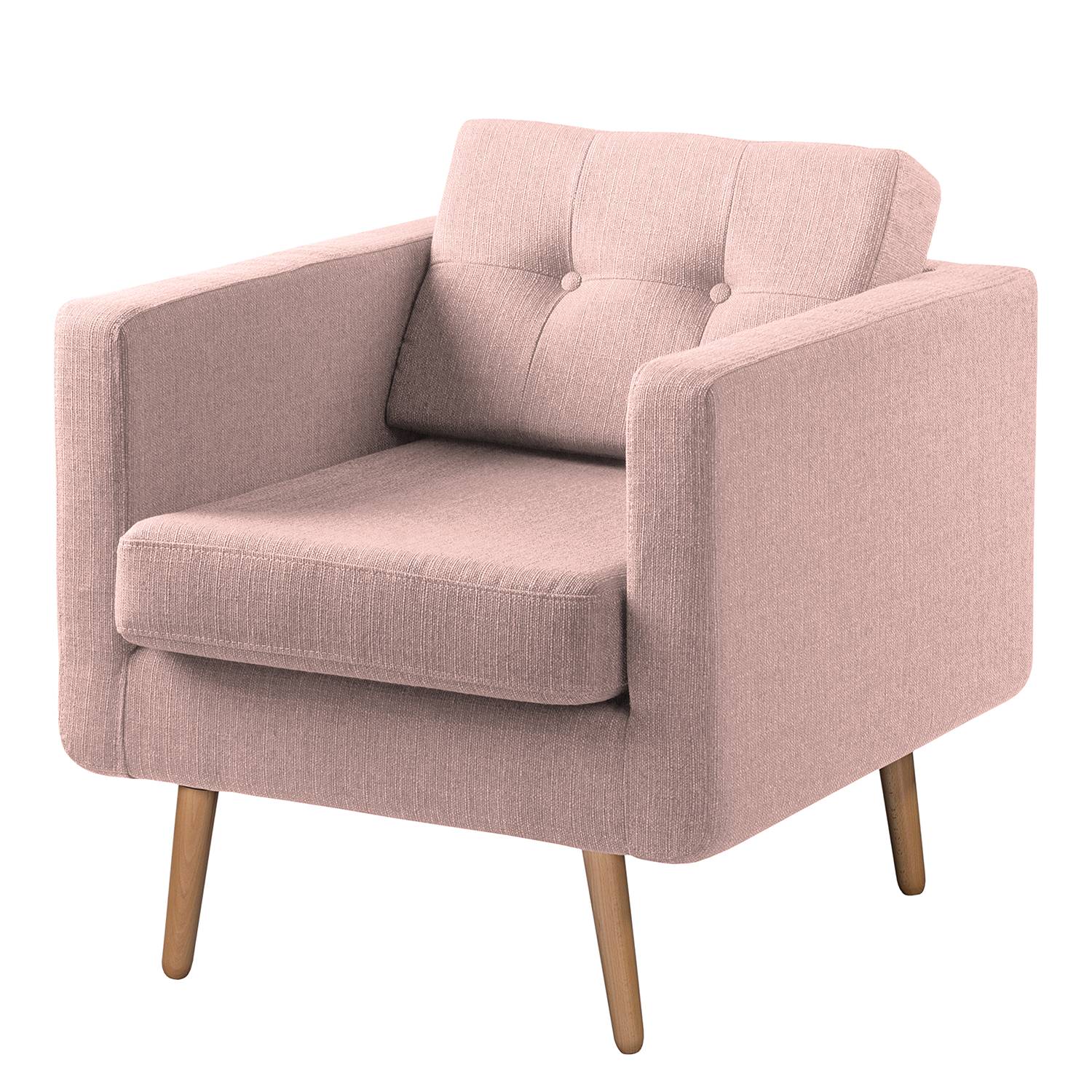 home24 Mørteens Sessel Croom V Mauve Webstoff 77x84x81 cm (BxHxT)