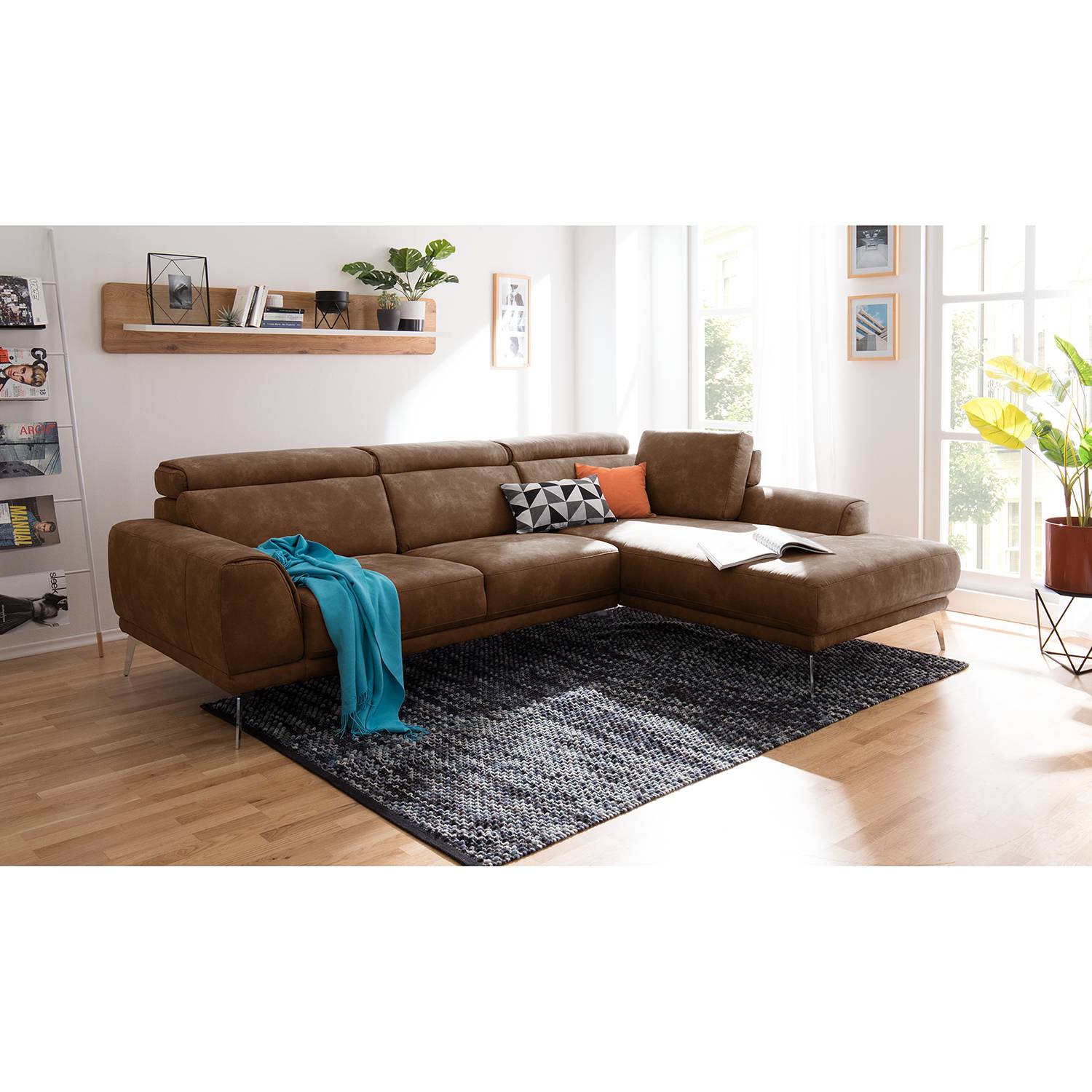 Ecksofa RYLEY - Antiklederlook