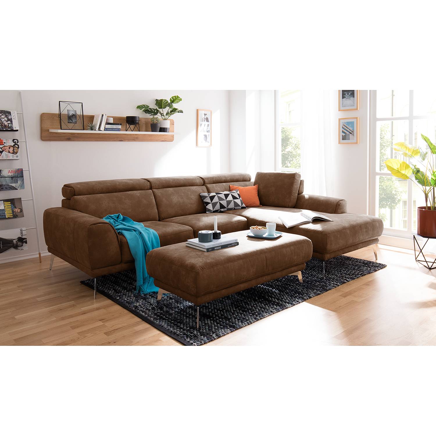 Ecksofa RYLEY - Cognac