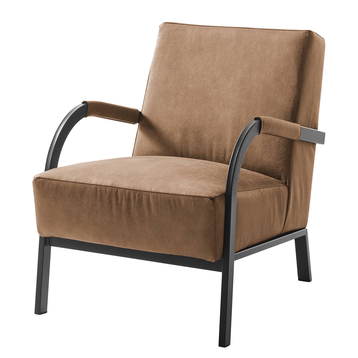 home24 ars manufacti Sessel Hoxie Cubanit Mischgewebe 87x81x60 cm (BxHxT)