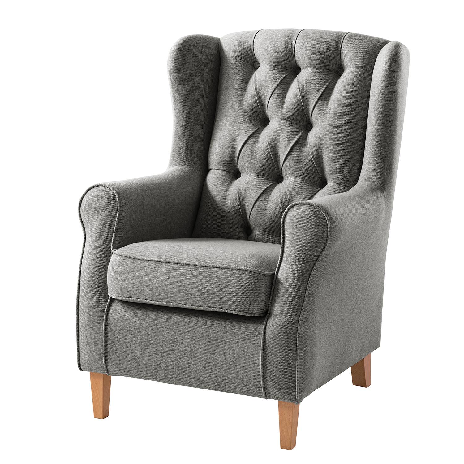 Graue Ohrensessel im Online-Shop | Modern + Vintage | home24