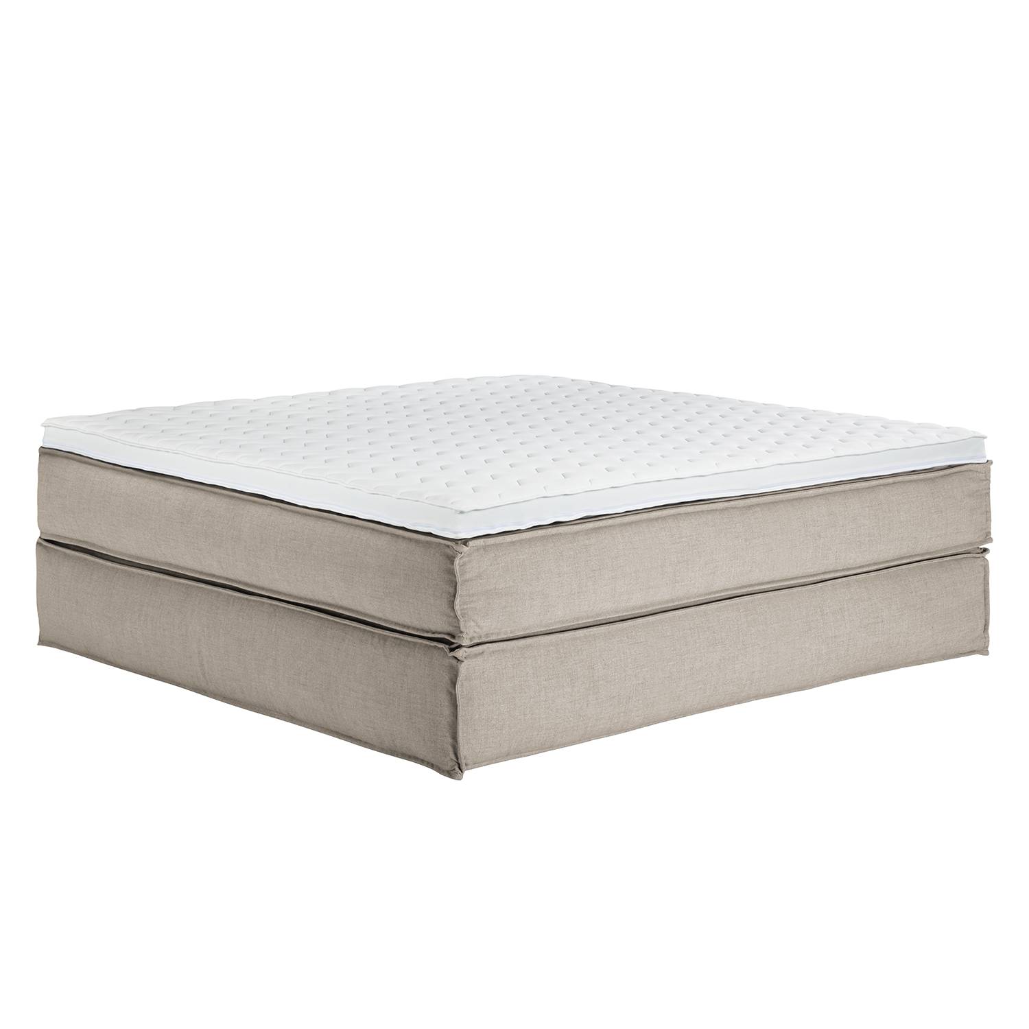 Home24 Boxspringbett Kinx 0x2 Cm Webstoff Beige Mit Matratze Topper Moebel Suchmaschine Ladendirekt De